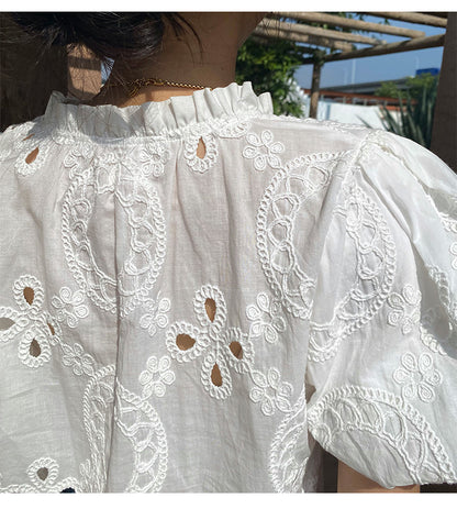 Sara luxurious embroidery blouse