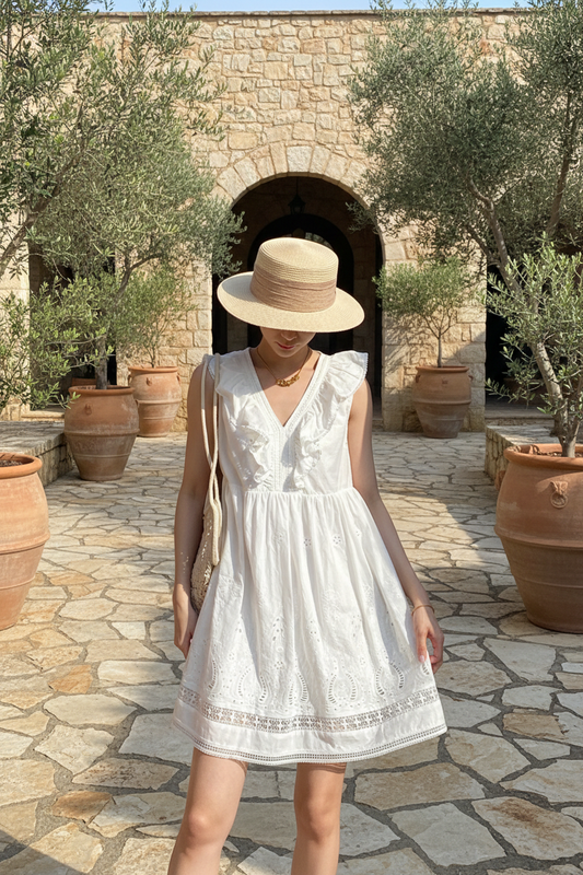 Clara Bomullsklänning – bakgrundsbyte