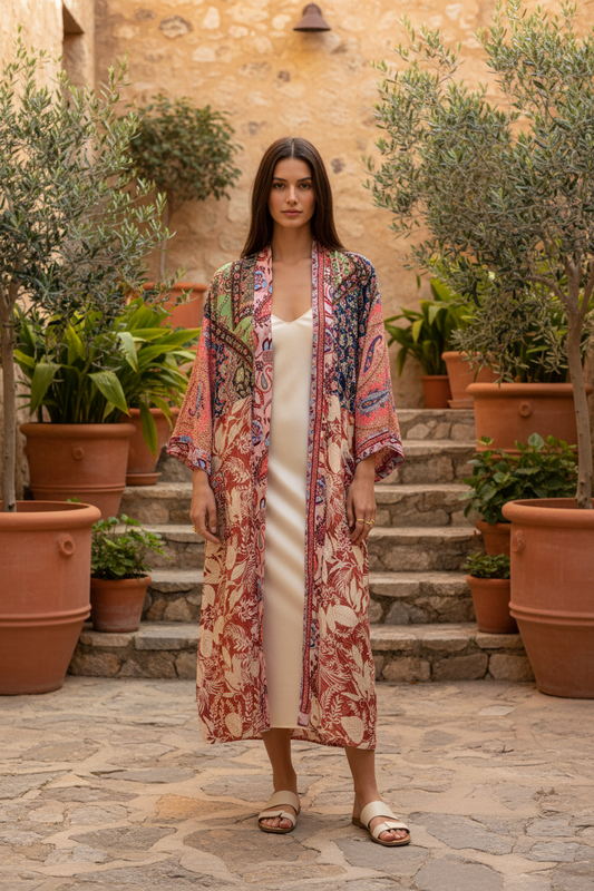 Jaipur Kimono – Rosa/Floral