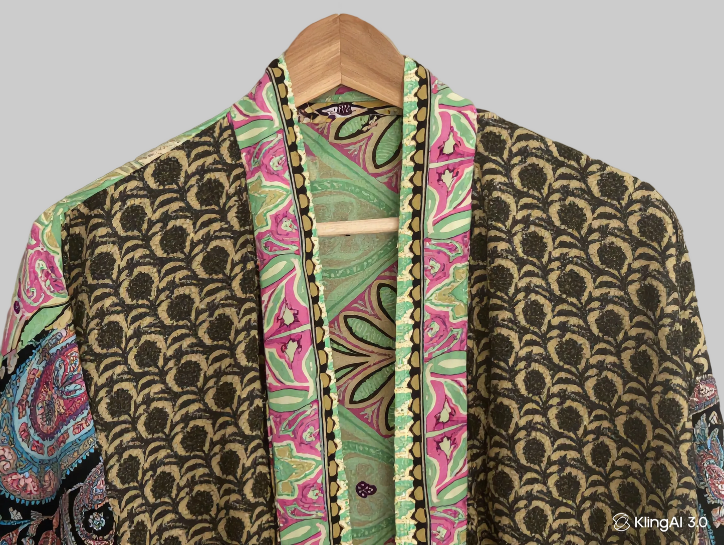 Jaipur Kimono – Blå/Grön