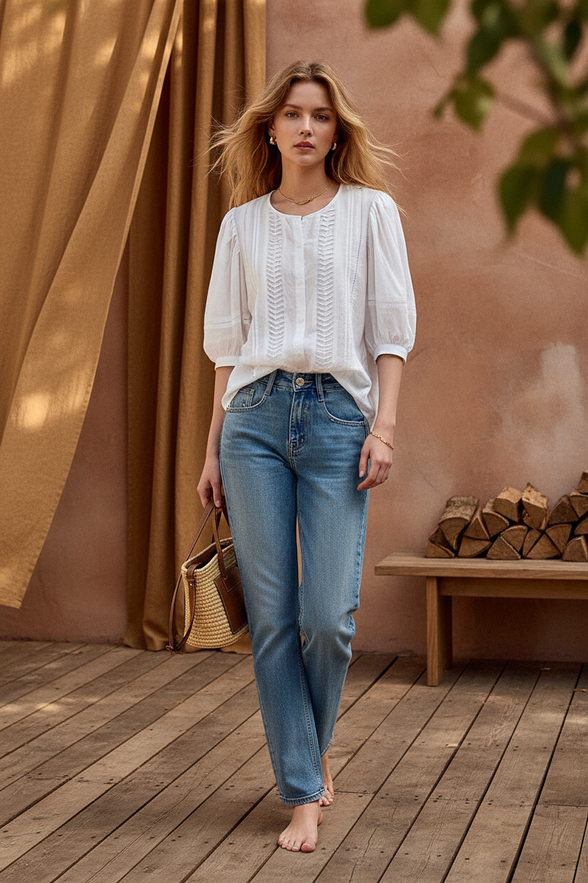 Malin Bomullsblus – nytt försök