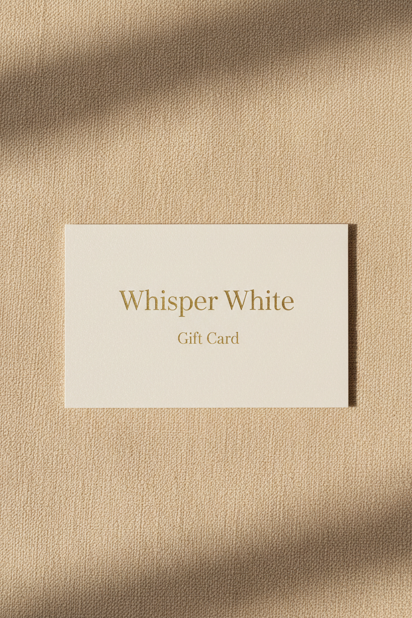 Whisper White Gift Card Clean