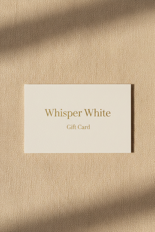 Whisper White Gift Card Clean